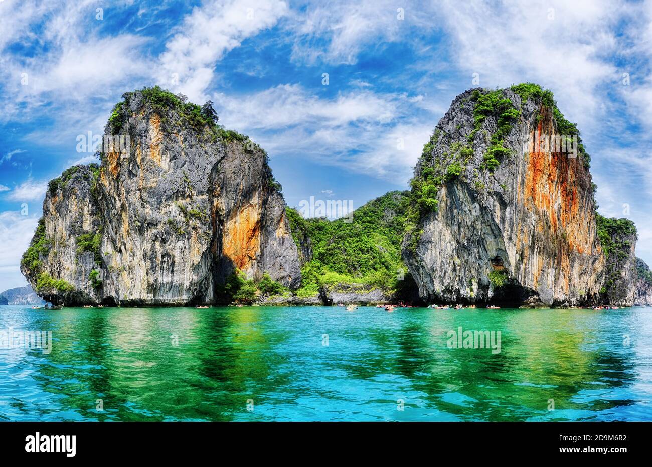Phang Nga Bay Is A 400 Km Bay In The Strait Of Malacca Between The Island Of Phuket And The Mainland Of The Malay Peninsula Of Southern Thailand Stock Photo Alamy