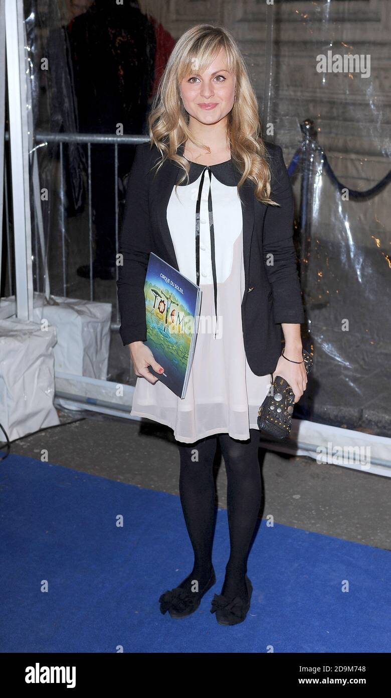 Tina O'Brien attends The Cirque Du Soleil UK Premiere of Totem, Royal Albert Hall, London. 5th January 2012 © Paul Treadway Stock Photo