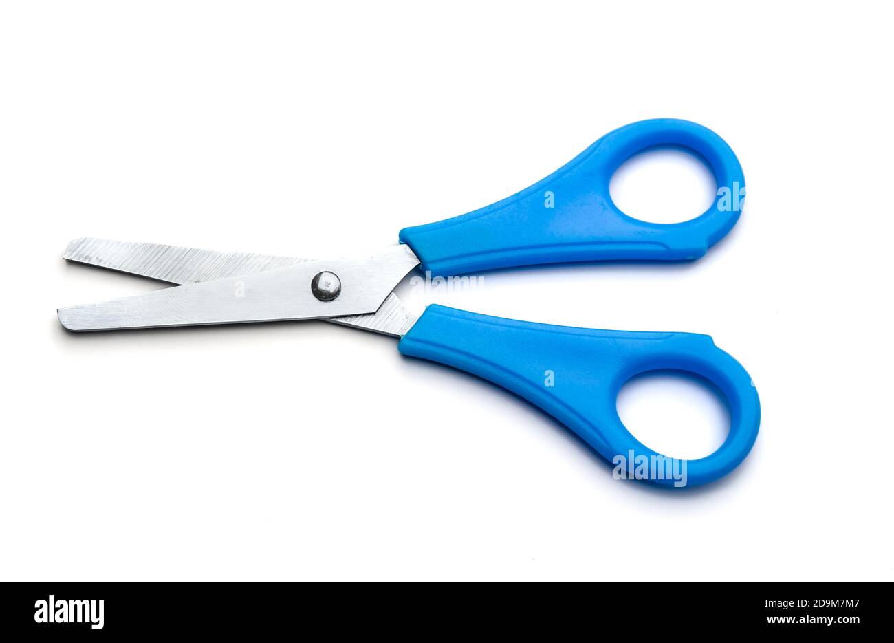blue scissors isolated on white background Stock Photo - Alamy