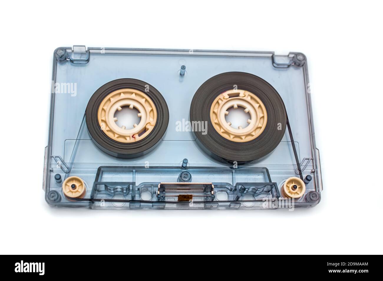 old audio cassette tape on white background Stock Photo - Alamy