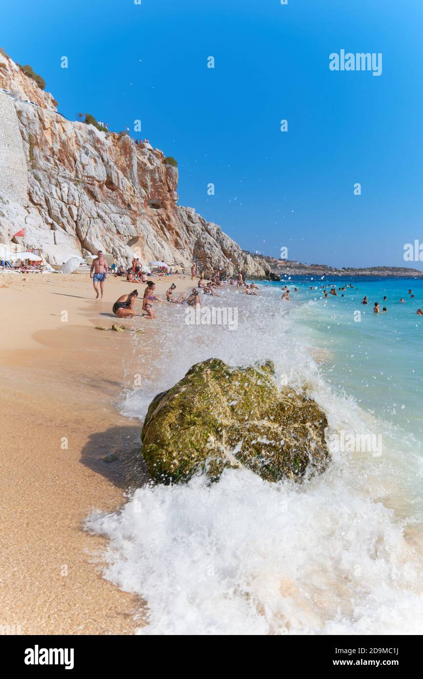 Turkish Riviera Rugged Rocks Beach Turkish riviera beach hi-res stock photography and images - Alamy