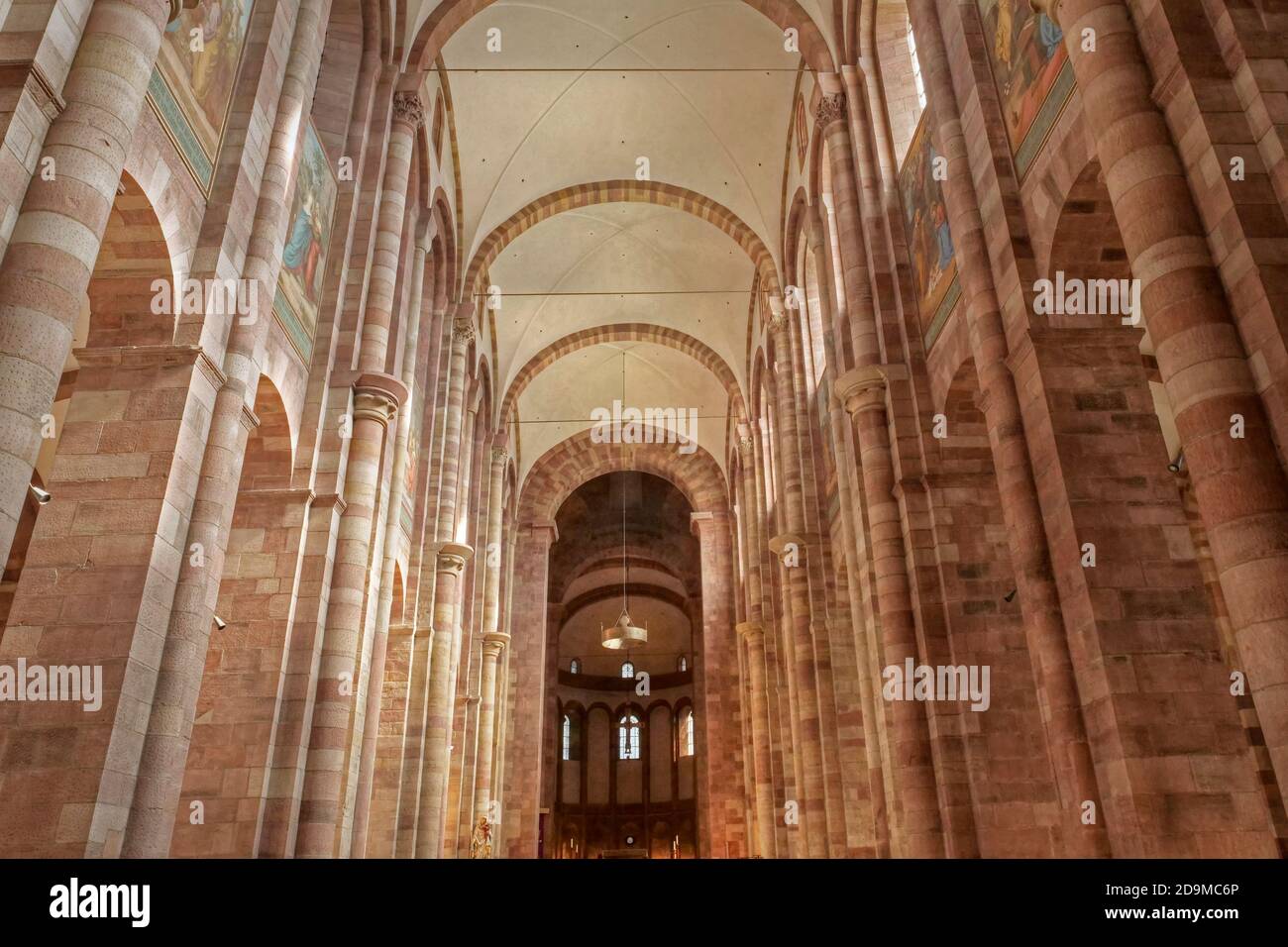 Interior of the Speyer Cathedral, Rhineland-Palatinate, Germany Stock Photo
