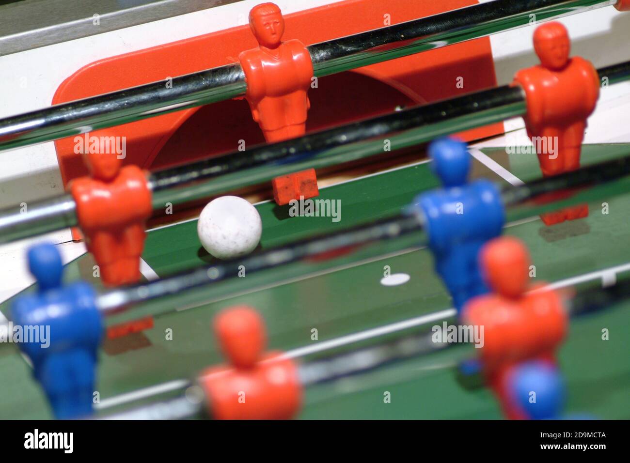 Game table football (table soccer Stock Photo Alamy