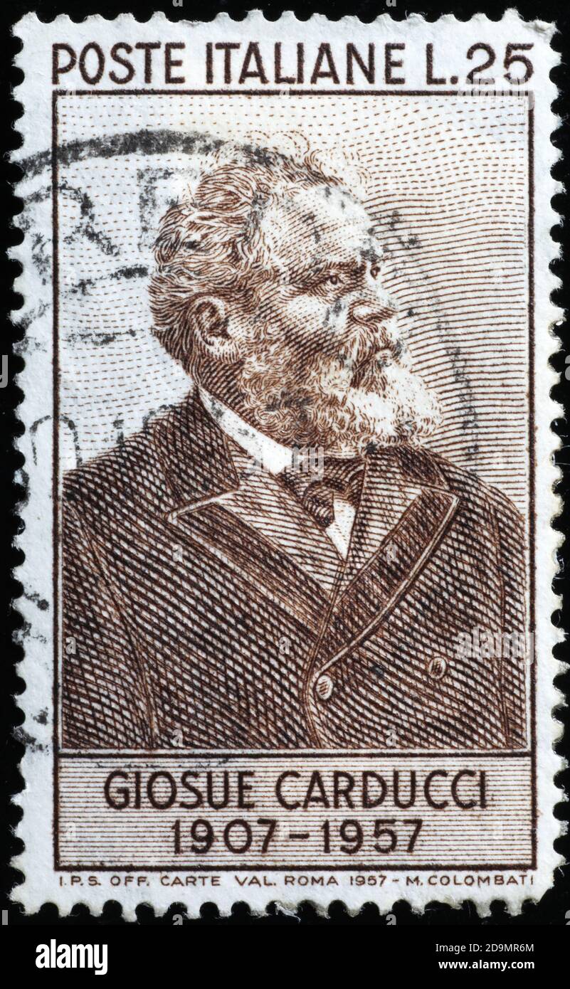 Carducci italian stamp hi-res stock photography and images - Alamy