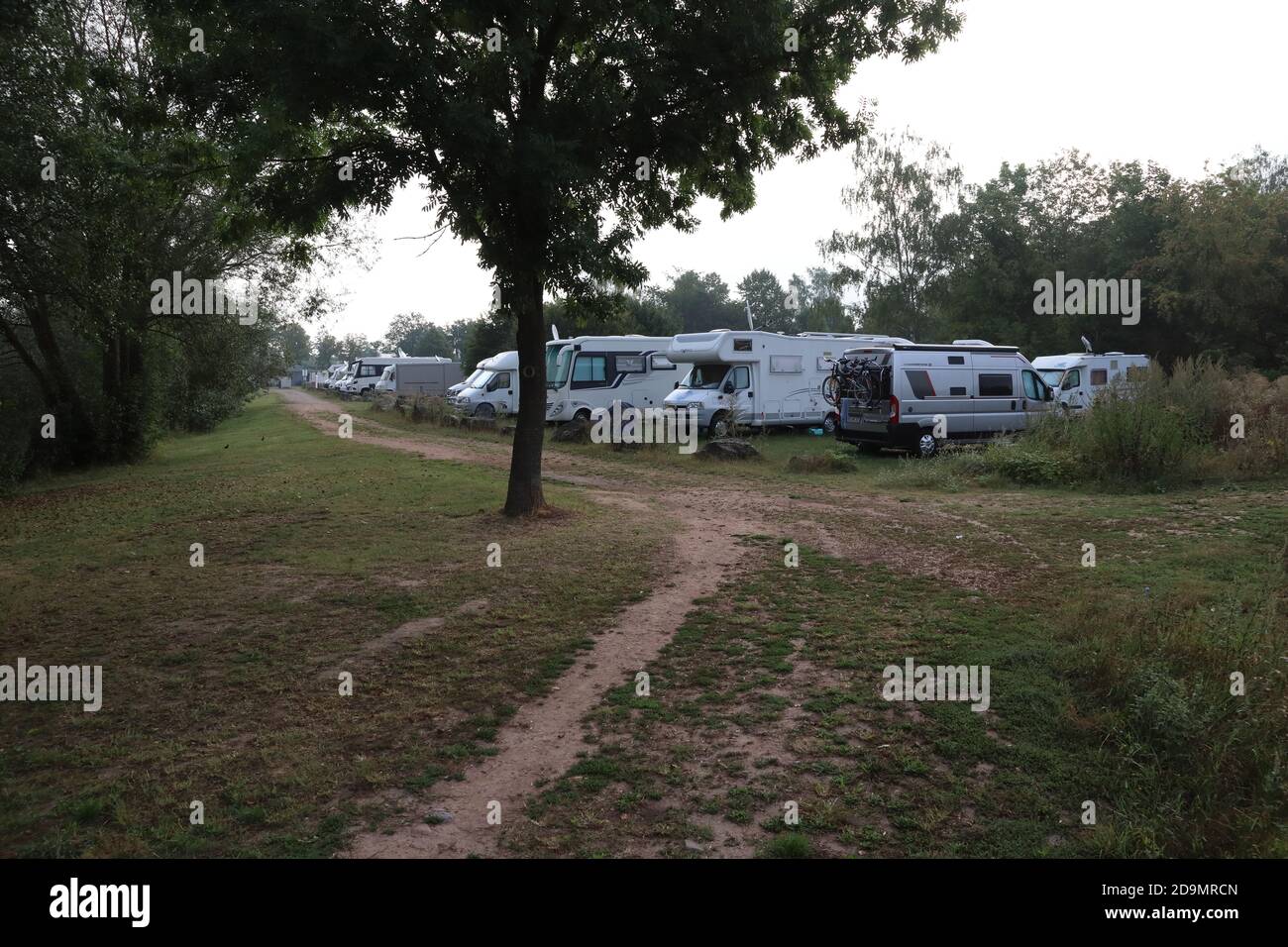 Breitenbach, belonging to Bebra, Hessen/ Germany - August 16 2020: campsite  for motorhomes and camper vans next to river Fulda in Germany Stock Photo -  Alamy