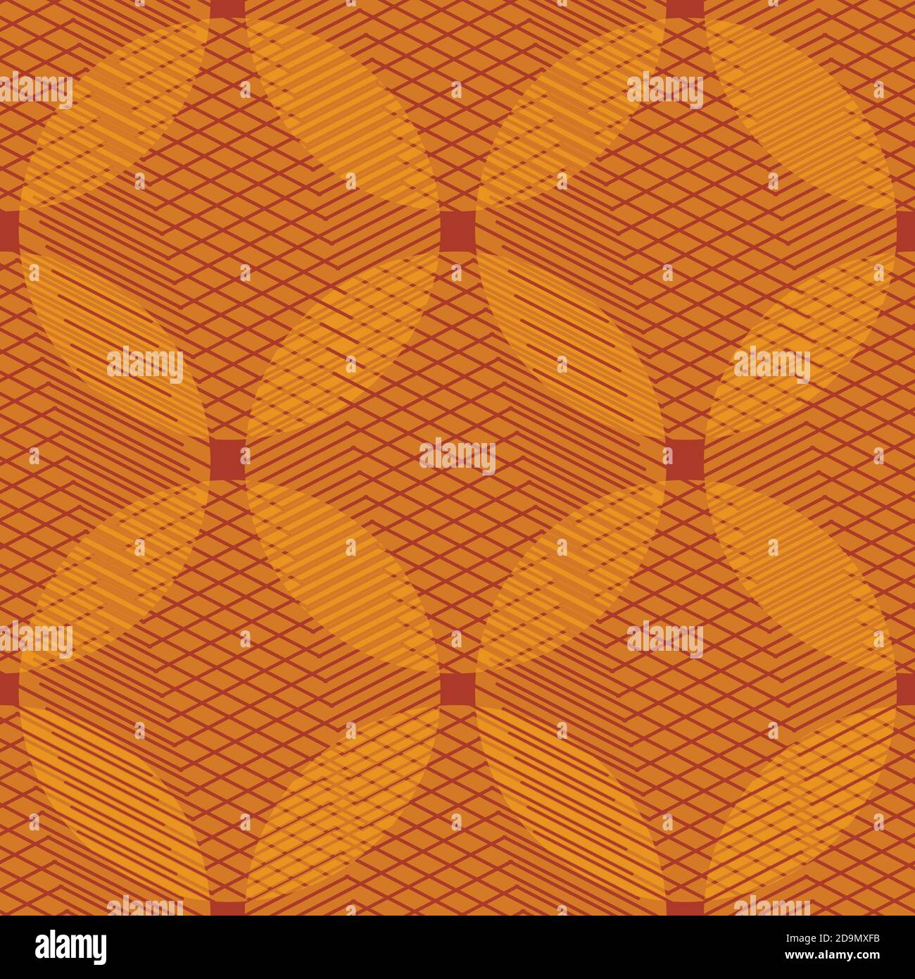 orange circles seamless vector pattern Stock Vector