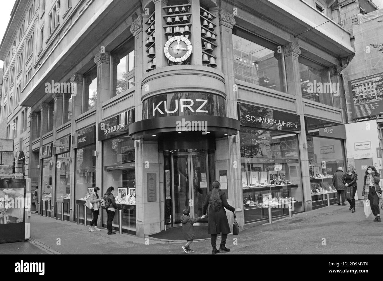 Zürich: The Kurz watch store and rolex shop at Bahnhofstrasse is having  hard times due to Covid-19 lockdowns and shutdowns Stock Photo - Alamy