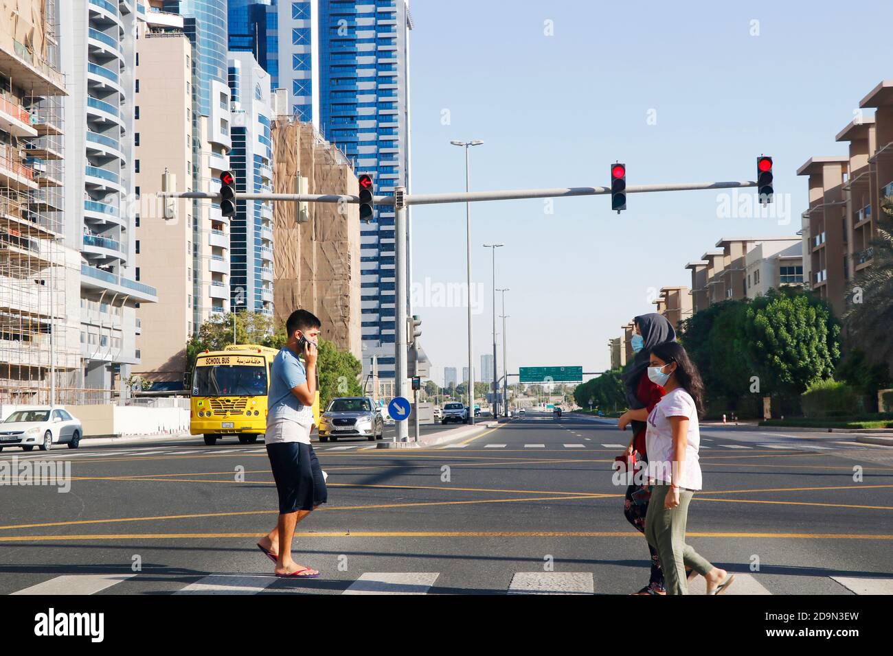 Zebra Crossing Pedestrian Cross Warning High Resolution Stock