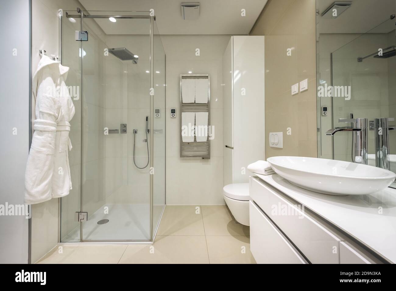 Interior of the modern design bathroom Stock Photo