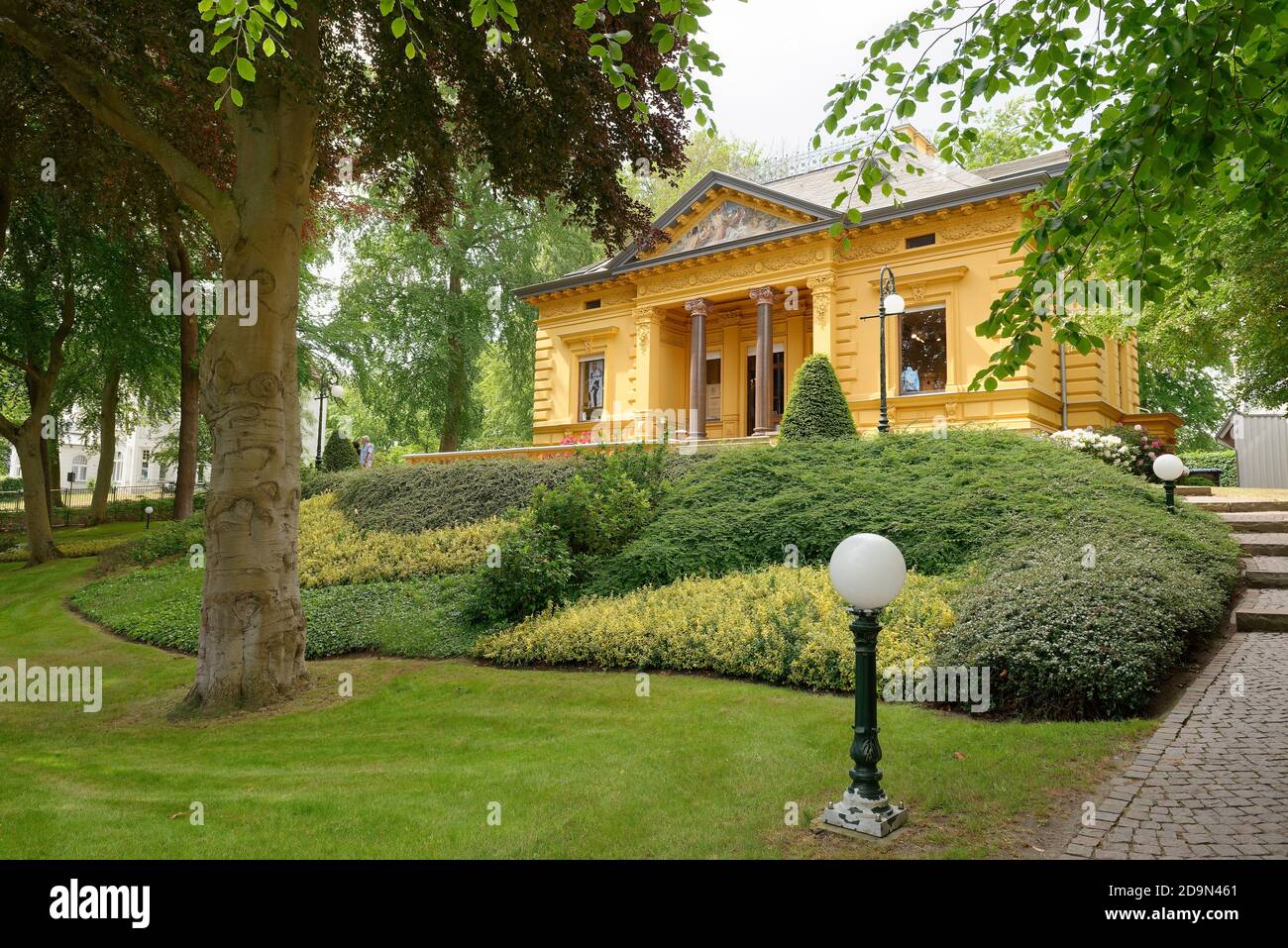 Villa Oechsler in Heringsdorf, Heringsdorf seaside resort, Usedom, Baltic Sea, Mecklenburg-Western Pomerania, Germany Stock Photo