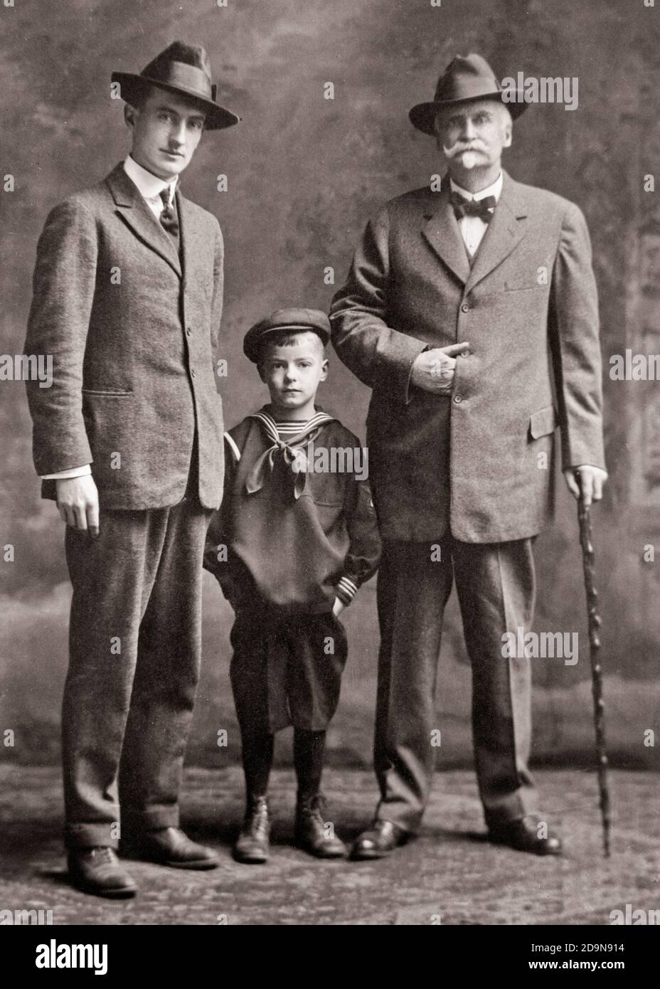 1900s 1890s TURN OF THE CENTURY THREE GENERATION MEN FAMILY FATHER SON AND GRANDFATHER PORTRAIT SUITS AND TIES LOOKING AT CAMERA - o6321 CLE001 HARS INDOORS NOSTALGIC PAIR SUBURBAN URBAN SENIORS OLD 1900s 1890s TURN OF THE CENTURY THREE GENERATION MEN FAMILY FATHER SON AND GRANDFATHER PORTRAIT SUITS AND TIES LOOKING AT CAMERA - o6321 CLE001 HARS INDOORS NOSTALGIC PAIR SUBURBAN URBAN SENIORS OLD