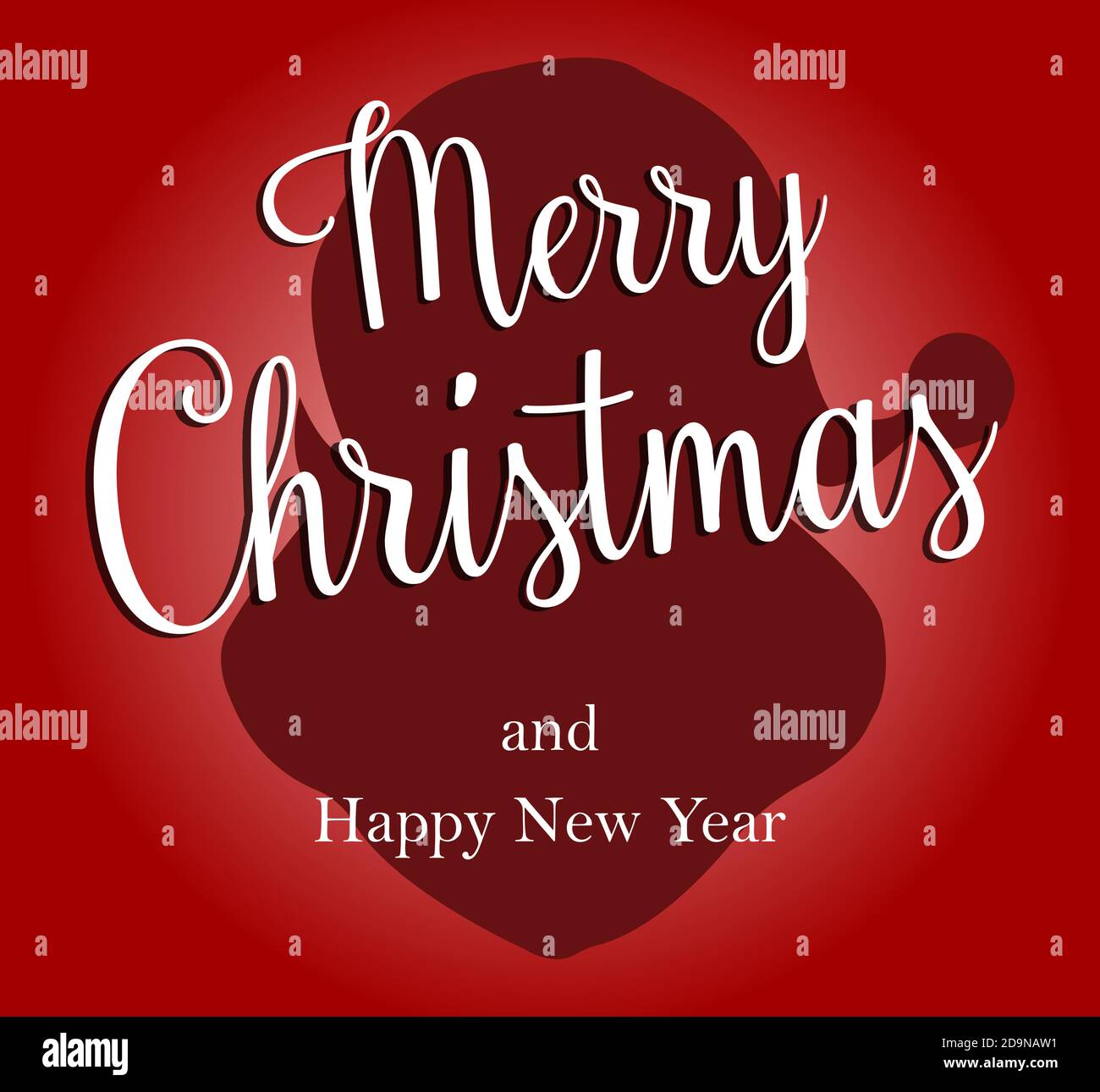 Merry Christmas and Happy New Year vector text Calligraphic Lettering ...