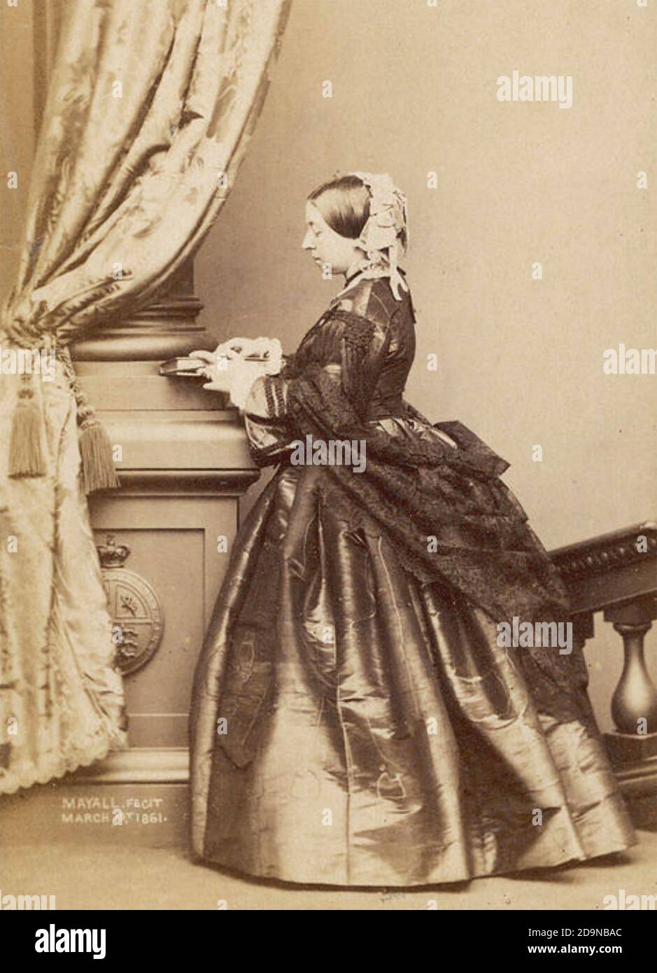 QUEEN VICTORIA (1819-1901) photographed on 1 March 1861 Stock Photo