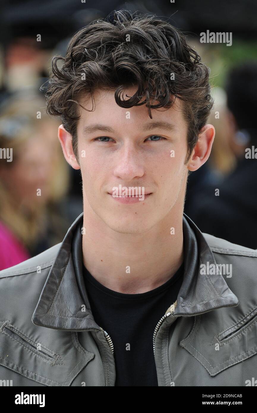 Callum Turner attends the Burberry Prorsum Spring/Summer 2013 Womenswear  Fashion Show, Kensington Gardens, London. © Paul Treadway Stock Photo -  Alamy