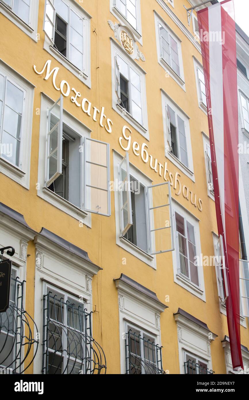 Mozart's birth place Stock Photo Alamy