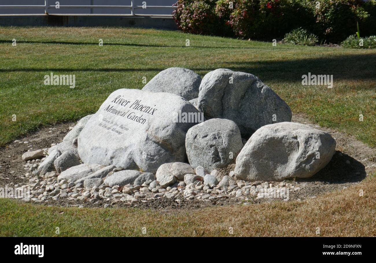 Arcadia, California, USA 4th November 2020 A general view of atmosphere of The River Phoenix Memorial Garden at The Methodist Hospital at 300 W. Huntington Drive on November 4, 2020 in Arcadia, California, USA. Photo by Barry King/Alamy Stock Photo Stock Photo