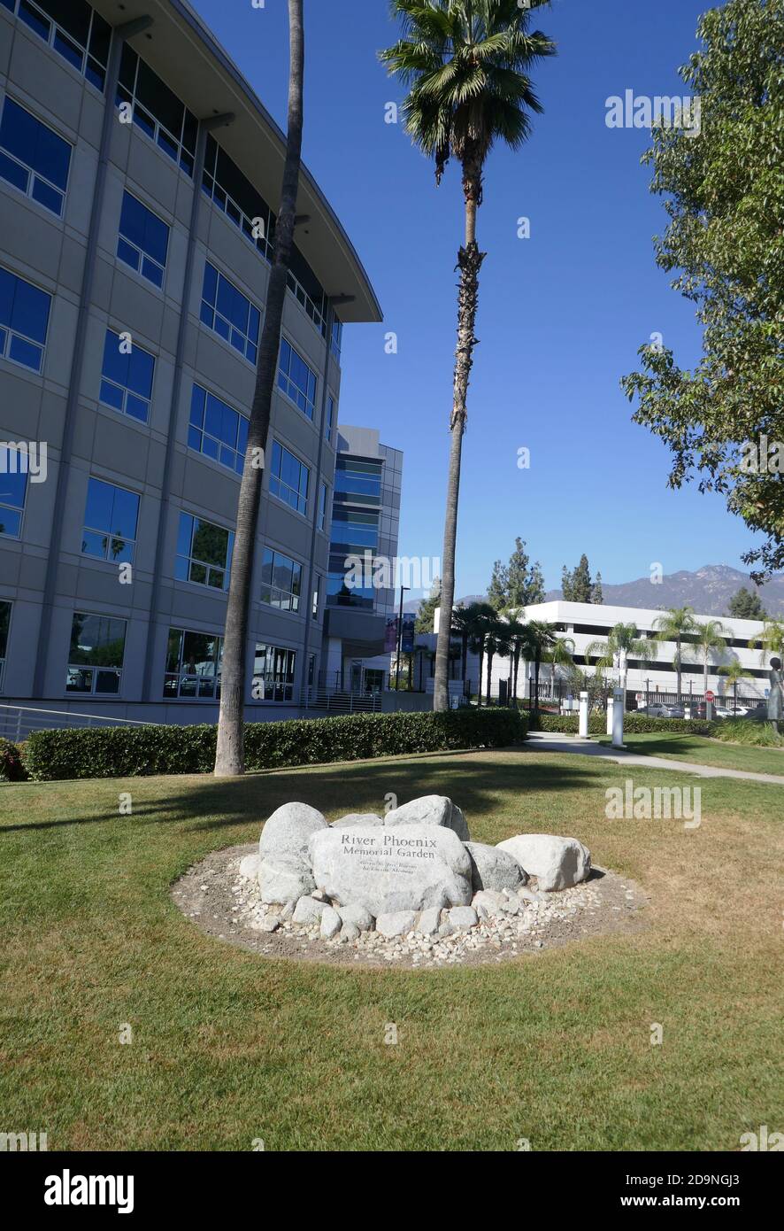 Arcadia, California, USA 4th November 2020 A general view of atmosphere of The River Phoenix Memorial Garden at The Methodist Hospital at 300 W. Huntington Drive on November 4, 2020 in Arcadia, California, USA. Photo by Barry King/Alamy Stock Photo Stock Photo