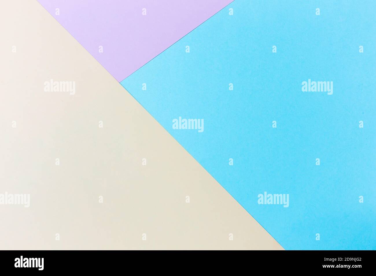 Pastel papers color background is nested backdrop flat lay. green, pink, blue Stock Photo