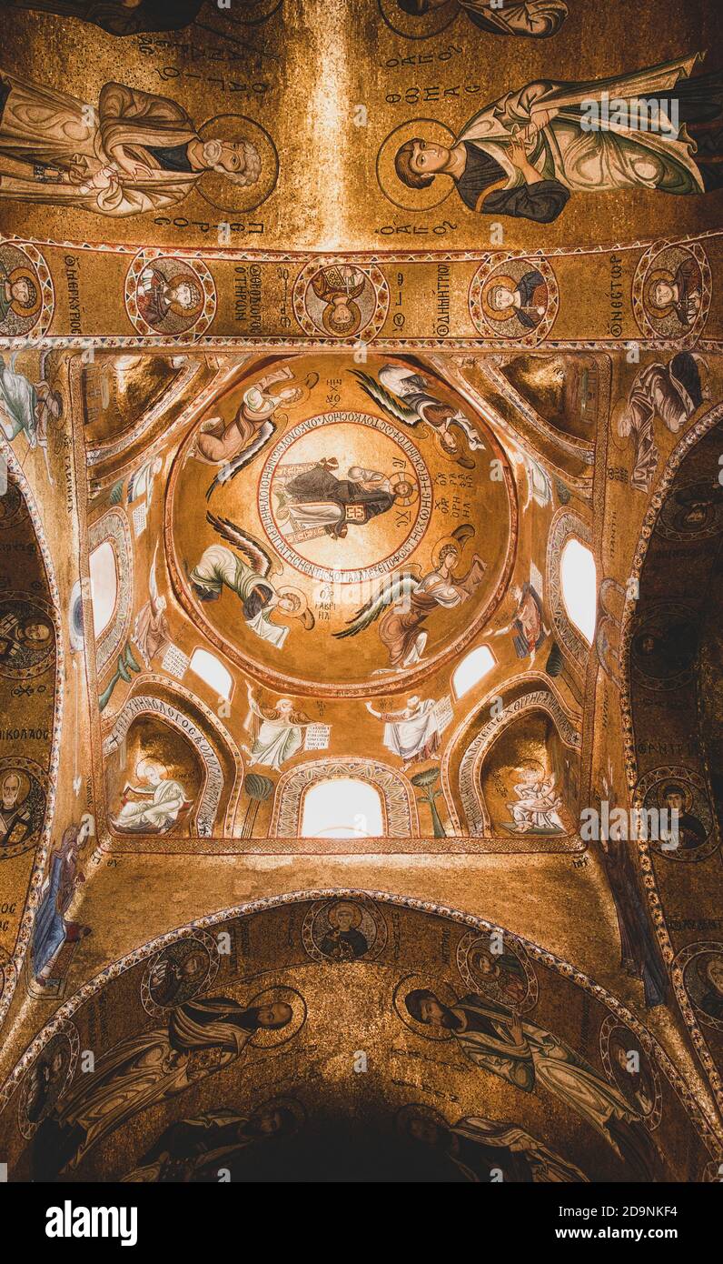 Chiesa della Martorana, church, Palermo, Sicily, capital, big city, Italy Stock Photo