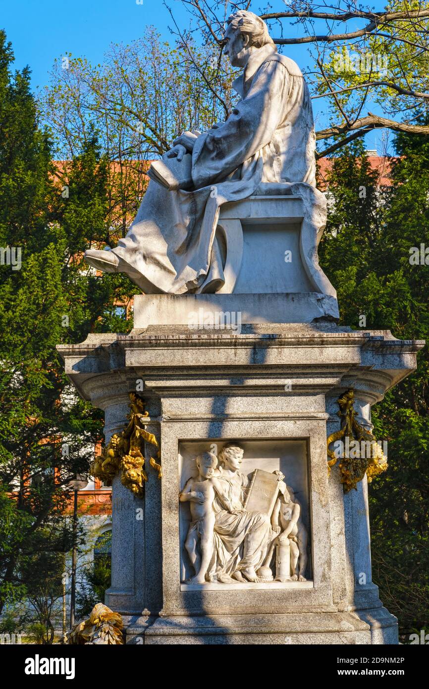 Monument to Justus von Liebig, Maximiliansplatz, Maxvorstadt, Munich, Upper Bavaria, Bavaria, Germany Stock Photo