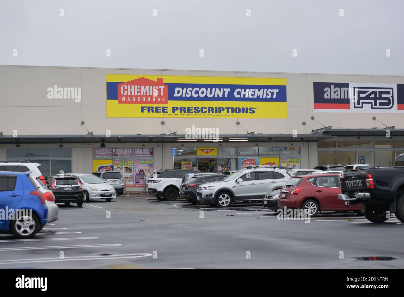 AUCKLAND, NEW ZEALAND - Nov 05, 2020: View of Chemist Warehouse discount pharmacy in Botany Town Centre Stock Photo