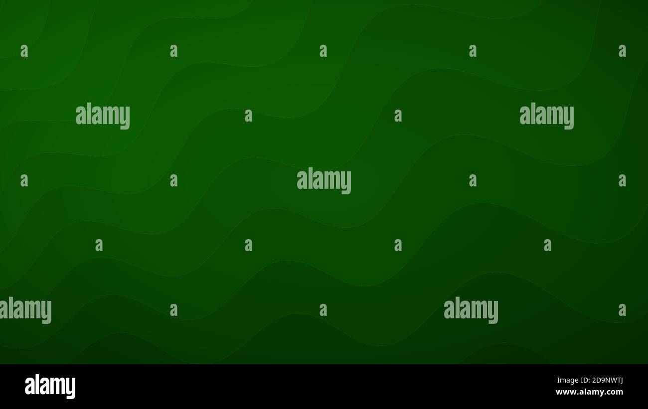 Abstract background of wavy lines in shades of green Stock Vector Image ...