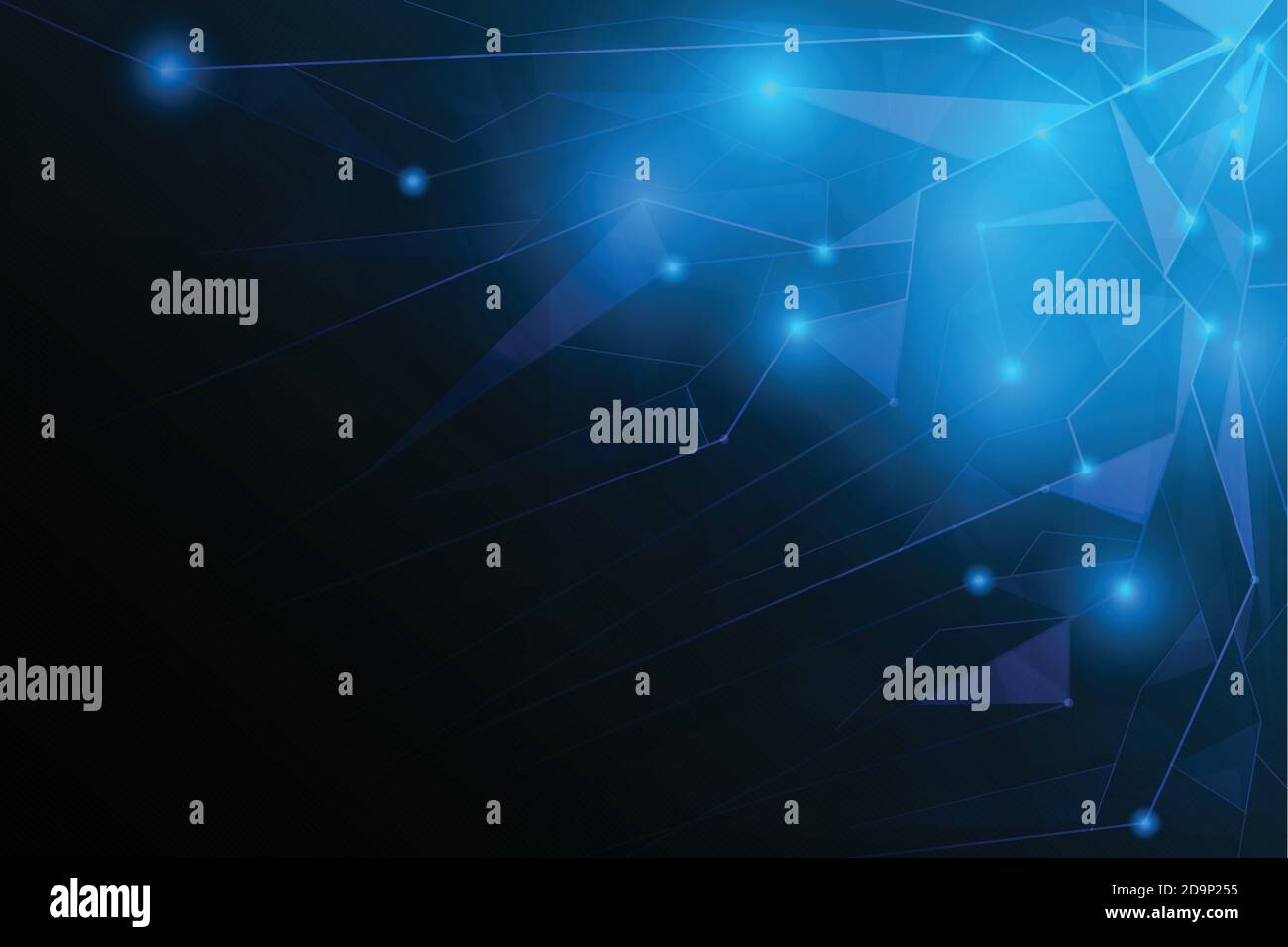 futuristic connection poly background vector and illustration Stock Vector