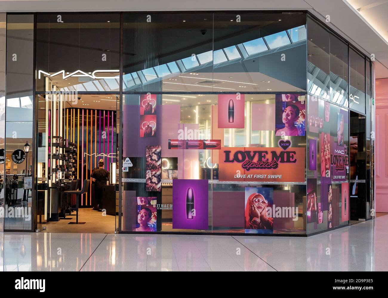 Brisbane, Queensland, Australia - 25th September 2019: MAC cosmetics store in Westfield Garden City Shopping Centre Stock Photo