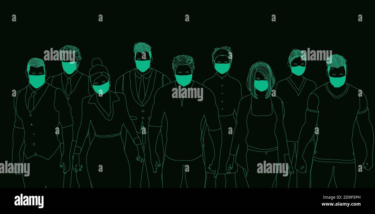 Health Workers Wearing Surgical Mask in Healthcare Industry Stock Photo