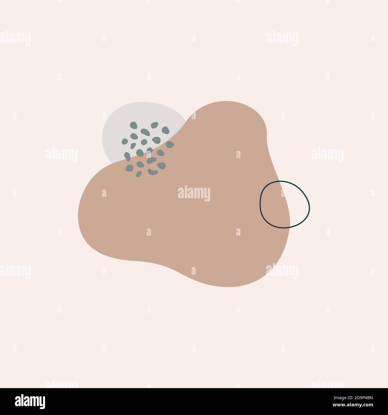 Abstract Minimalist Background in Pastel olors. Vector Flat geometric ...