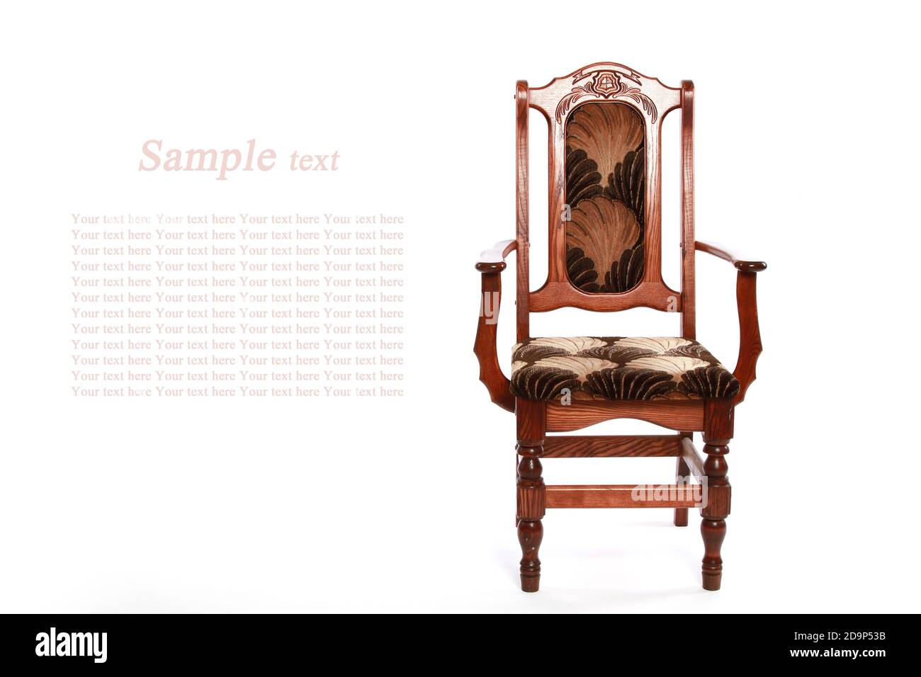 Single chair and wooden floor Cut Out Stock Images & Pictures - Alamy