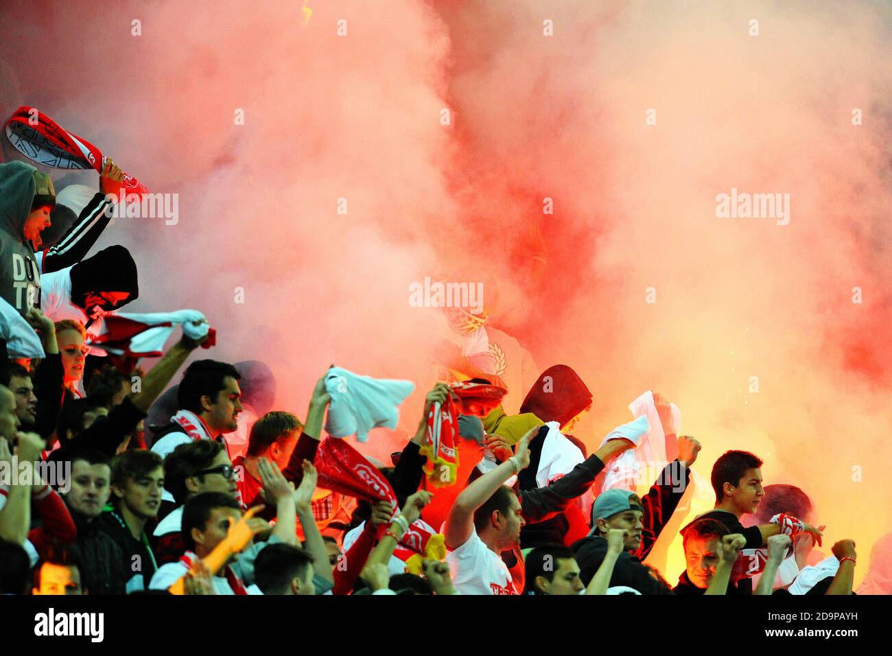 Prague, Czech Republic. 28th Sep, 2013. Czech soccer league, 10th round, Slavia  Prague vs Sparta Prague, 0:2, on September 28, 2013, Prague, Czech  Republic. The teams are the capital' s city traditional