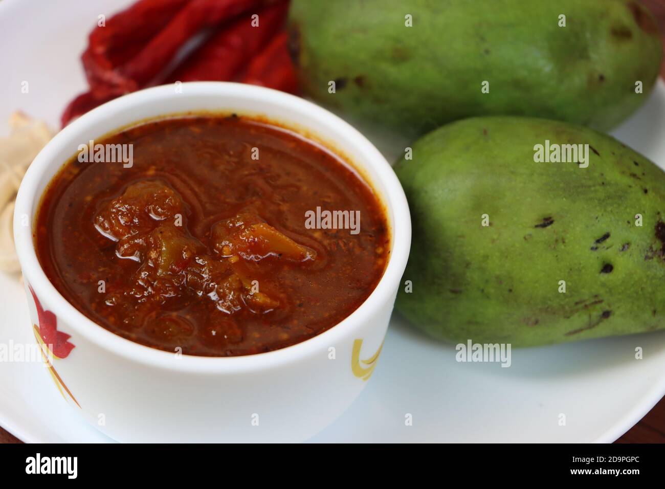 Raw mango chutney, sweet and sour, Indian food Stock Photo Alamy