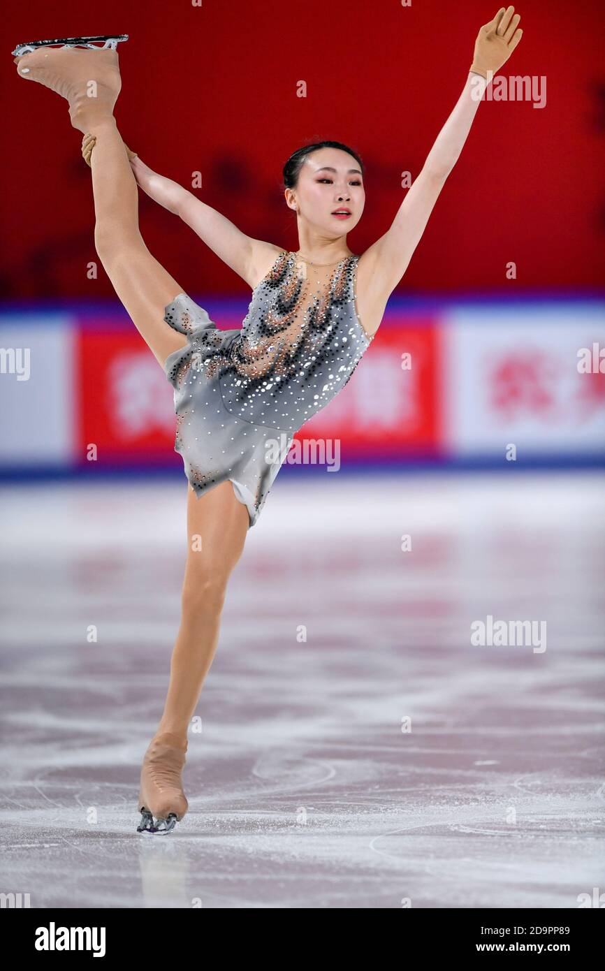 Chongqing. 7th Nov, 2020. Angel Li of China performs in the