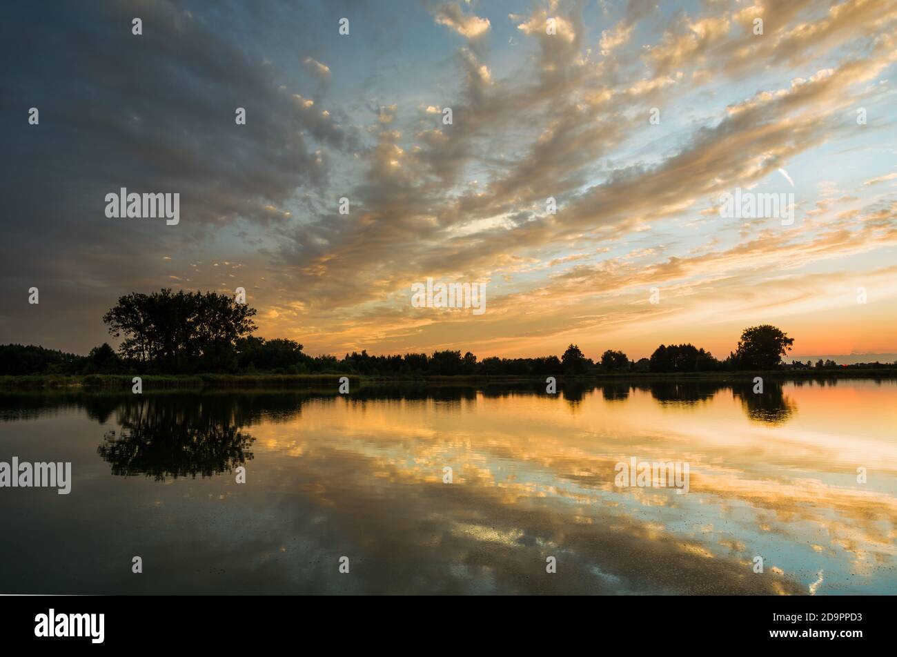 Cloudscape clouds reflection in water hi-res stock photography and ...