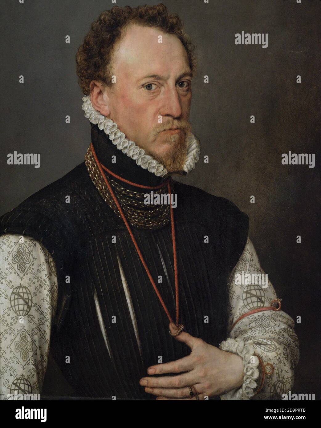 Henry Lee of Ditchley (1533-1611). Queen's Champion and Master of Armouries. Favourite of Queen Elizabeth I. Portrait by Anthonis Mor (1516-1575/76). Oil on panel, 1568. National Portrait Gallery. London, England, United Kingdom. Stock Photo