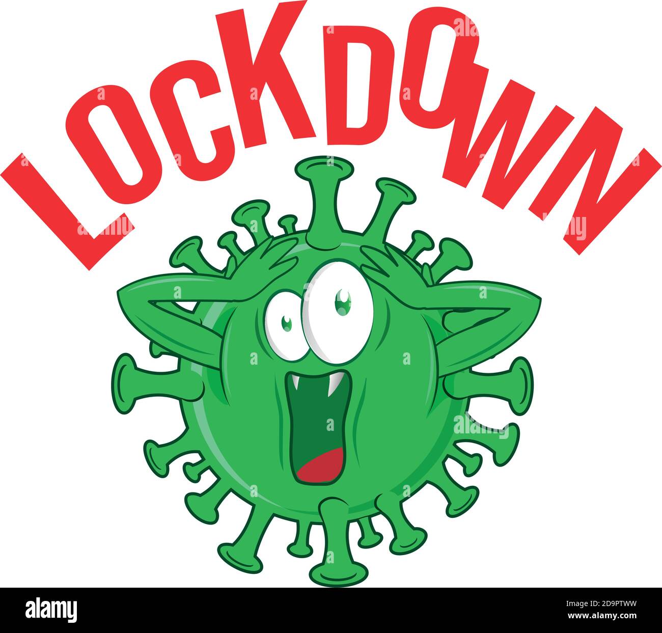 coronavirus covid 19 cartoon in the second lockdawn Stock Vector Image & Art - Alamy