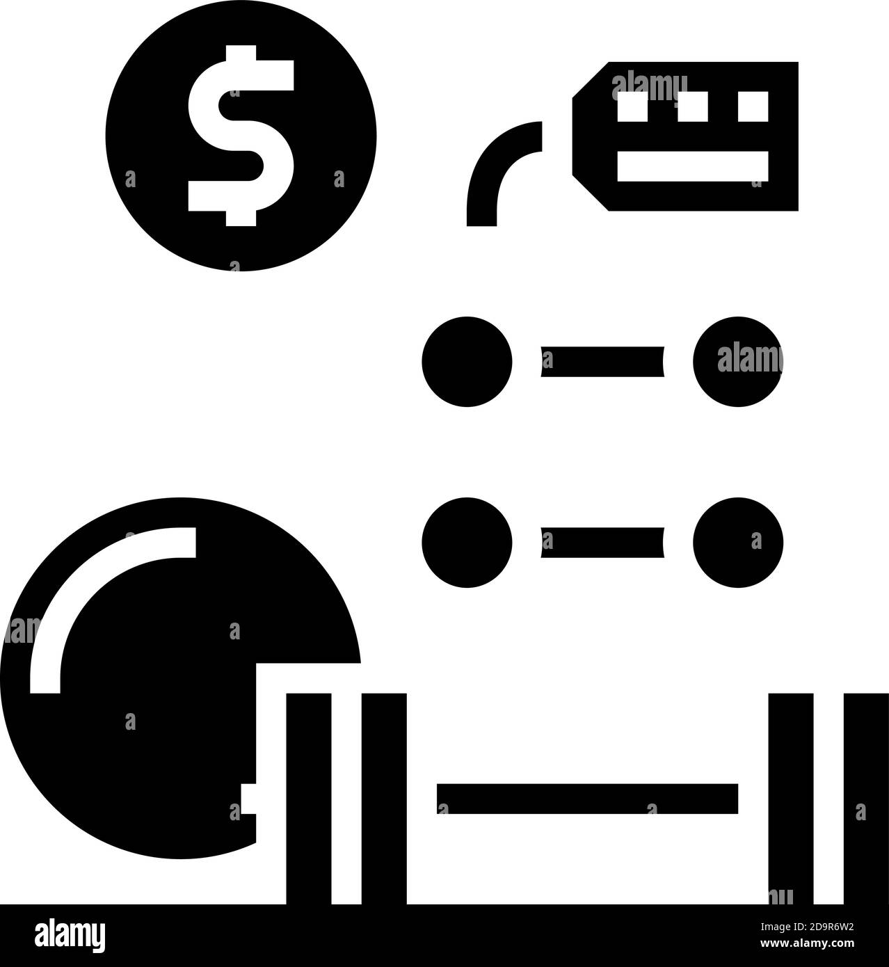 sport equipment rental glyph icon vector illustration Stock Vector ...