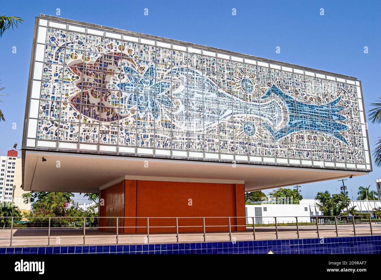 Miami Florida,Biscayne Boulevard Bacardi Museum,architecture cantilever