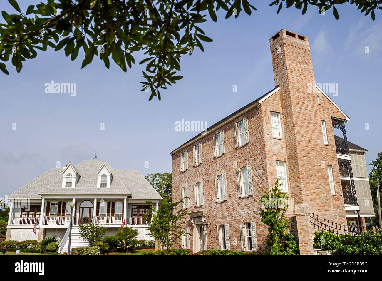 Louisiana Northshore,Madisonville,homes buildings residences houses Stock Photo Alamy