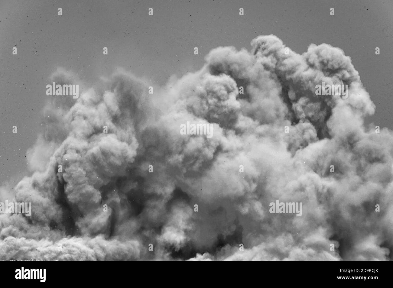 Detonator blasting on the mining site Stock Photo