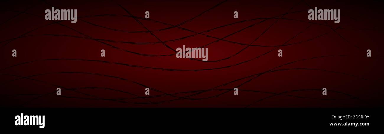 Abstract background of wavy intertwining lines in dark red colors Stock ...
