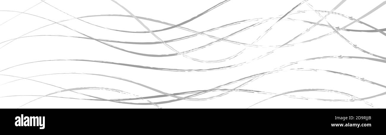Abstract background of wavy intertwining lines, gray on white Stock ...