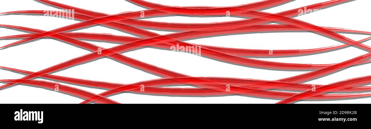Wavy red white vector abstract Stock Vector Images - Alamy