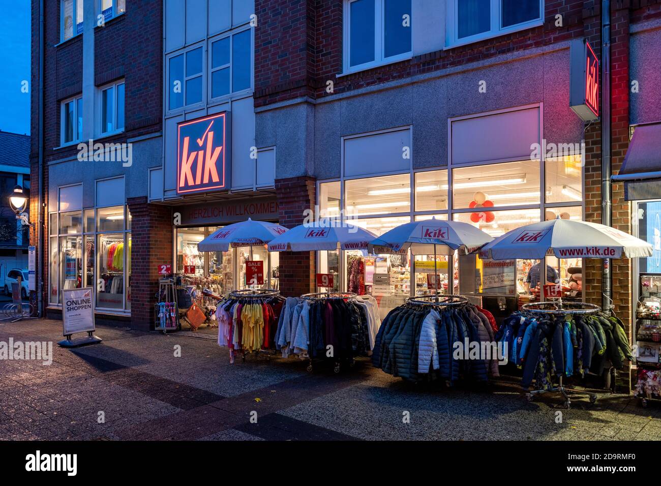 Kik branch in Cuxhaven, Germany. KiK is the largest textile discounter  chain in Germany and operates about 3,500 stores across Europe Stock Photo  - Alamy