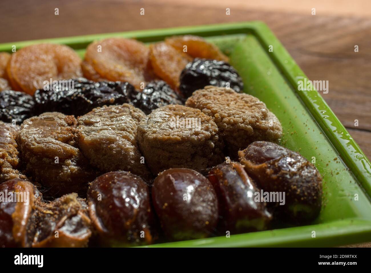 rotten dried fruit, apricot, fig,plums,dates Stock Photo Alamy