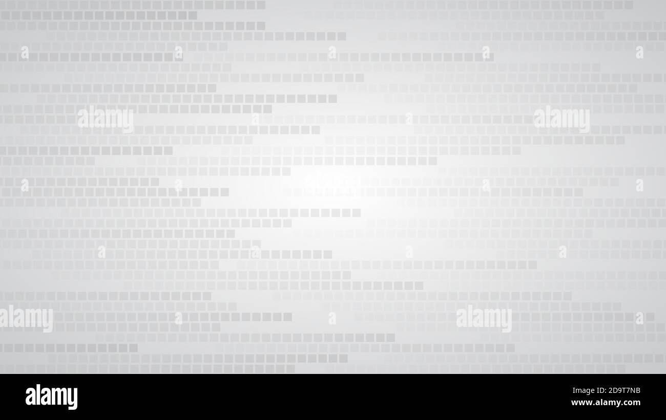 Abstract background of small squares or pixels in shades of gray and ...