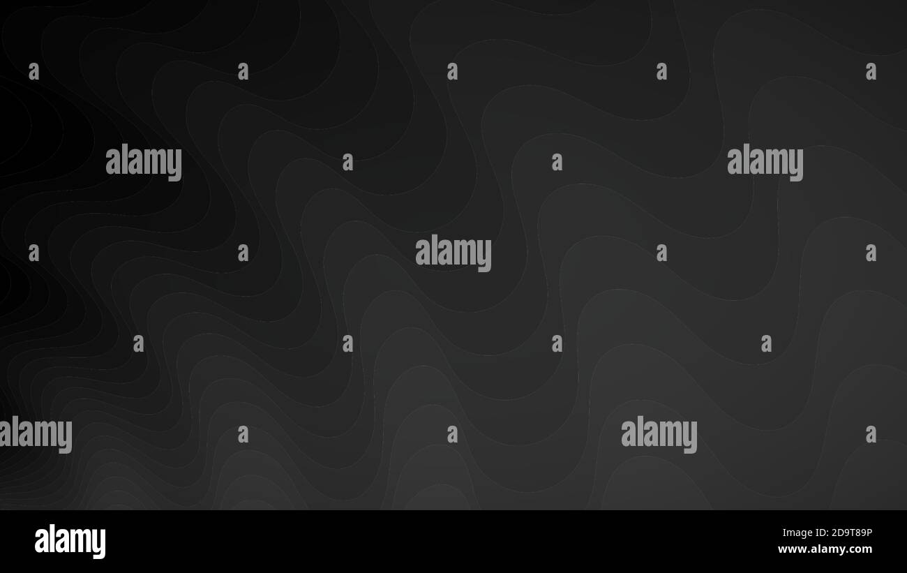 Gradient black background wavy Stock Vector Images - Alamy
