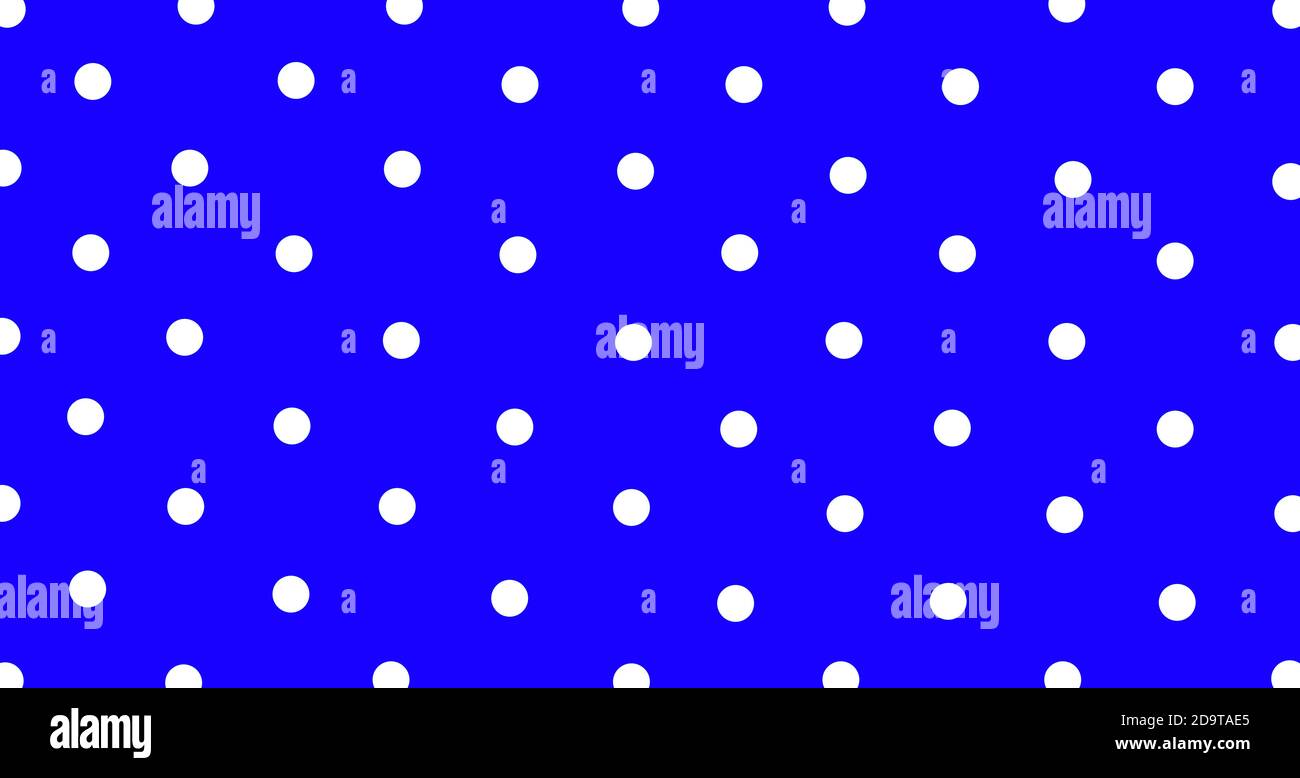 Seamless pattern of large white polka dots on a blue background for ...