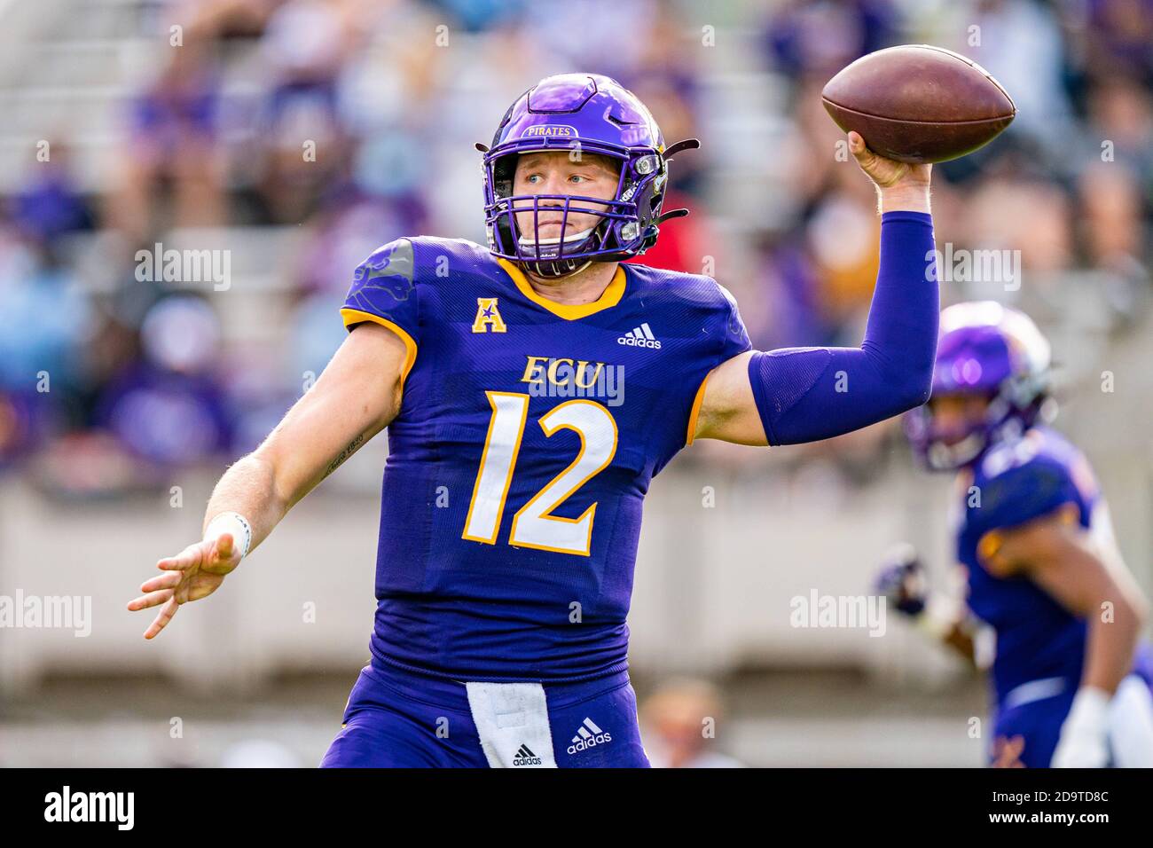 East Carolina Pirates quarterback Holton Ahlers (12) during the NCAA  college football game between Tulane and
